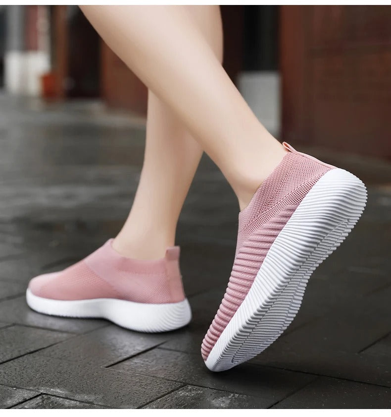 Tênis Knit Feminino Harmonia – Conforto que Acolhe Seus Pés