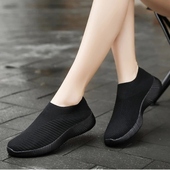 Tênis Knit Feminino Harmonia – Conforto que Acolhe Seus Pés