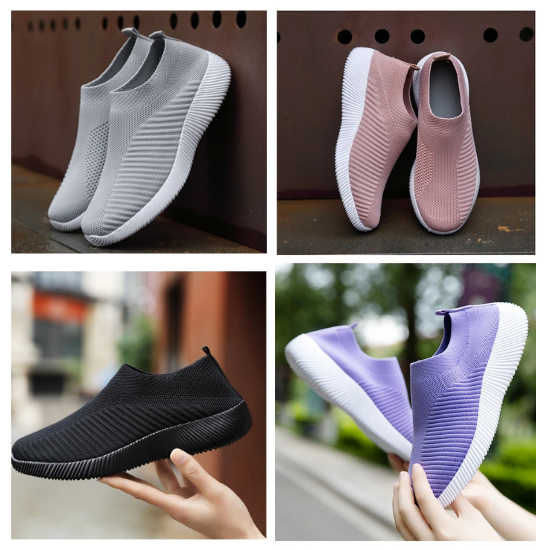 Tênis Knit Feminino Harmonia – Conforto que Acolhe Seus Pés