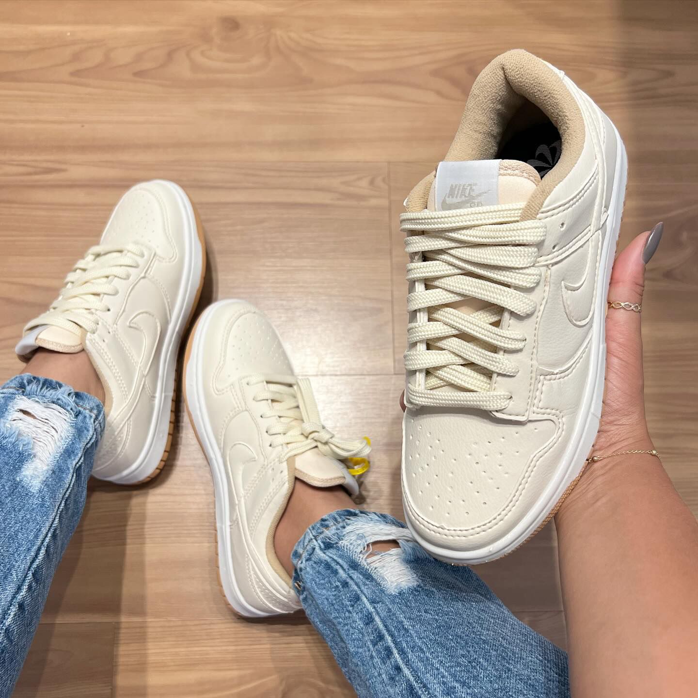 Air Dunk Beige Elite Comfort – Elegância e Estilo em Cada Movimento