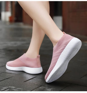 Tênis Knit Feminino Harmonia – Conforto que Acolhe Seus Pés