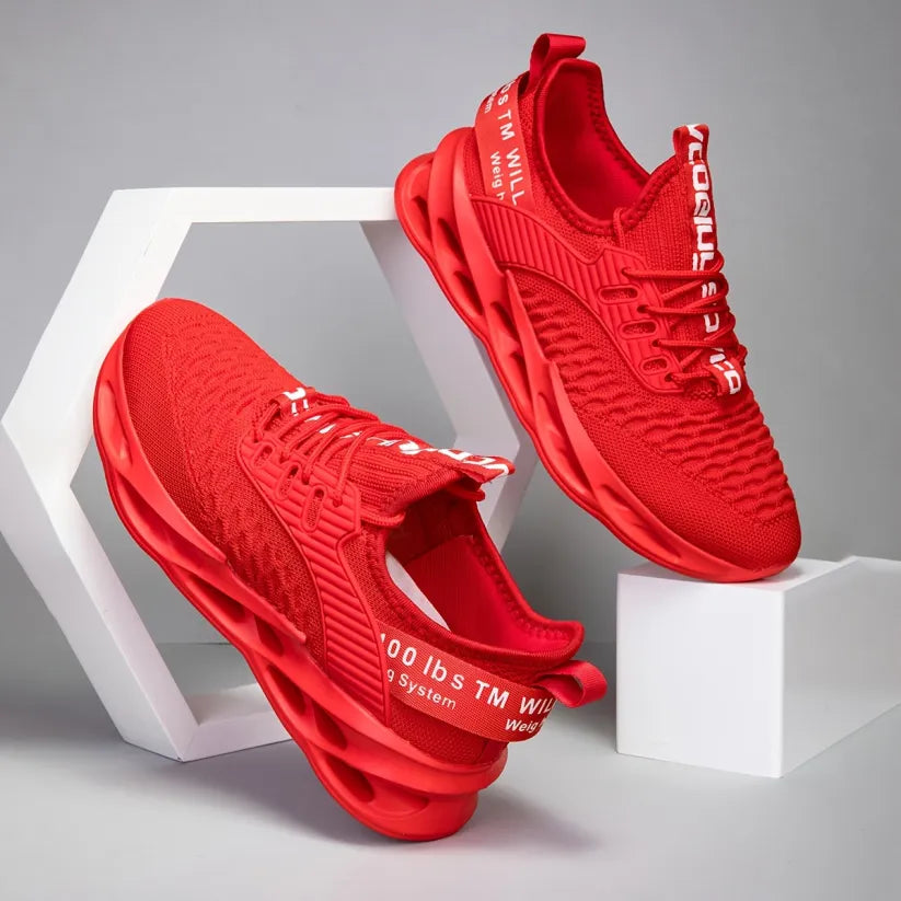 Tênis Femininos Novos, Respiráveis, com Amortecimento, Elásticos e Estilosos