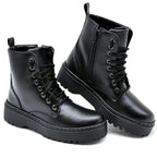 Coturno Blogueira Feminino Cano Médio GuGi Bota Confortável Sem Salto 202-GG