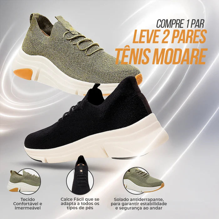 Compre 1 e leve 2 - Tênis Ortopédico Calce Fácil 2026 - Lançamento