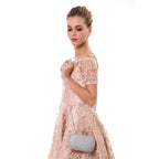 Bolsa Clutch Feminina de Ombro Cravejada