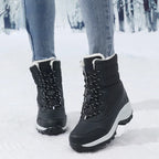 Ankel botas para mulheres inverno ao ar livre botas de neve quentes plataforma grossa impermeável antiderrapante sapatos quentes mulher botas plus size casual