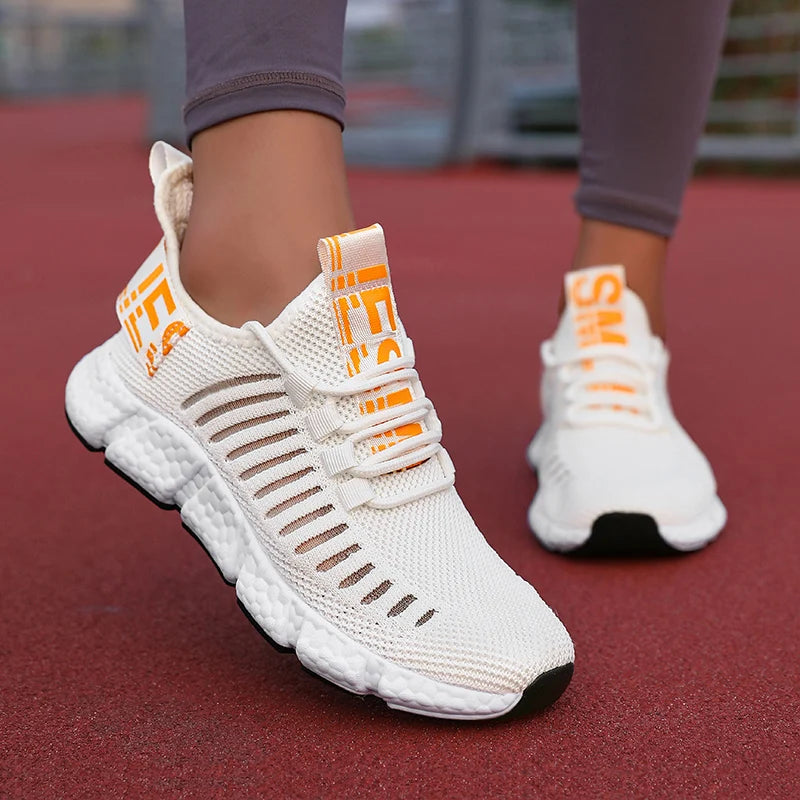 Tênis para mulheres sapatos de corrida respirável casual marca luxo sapatos esportivos moda luz basquete tenis plataforma sapatos