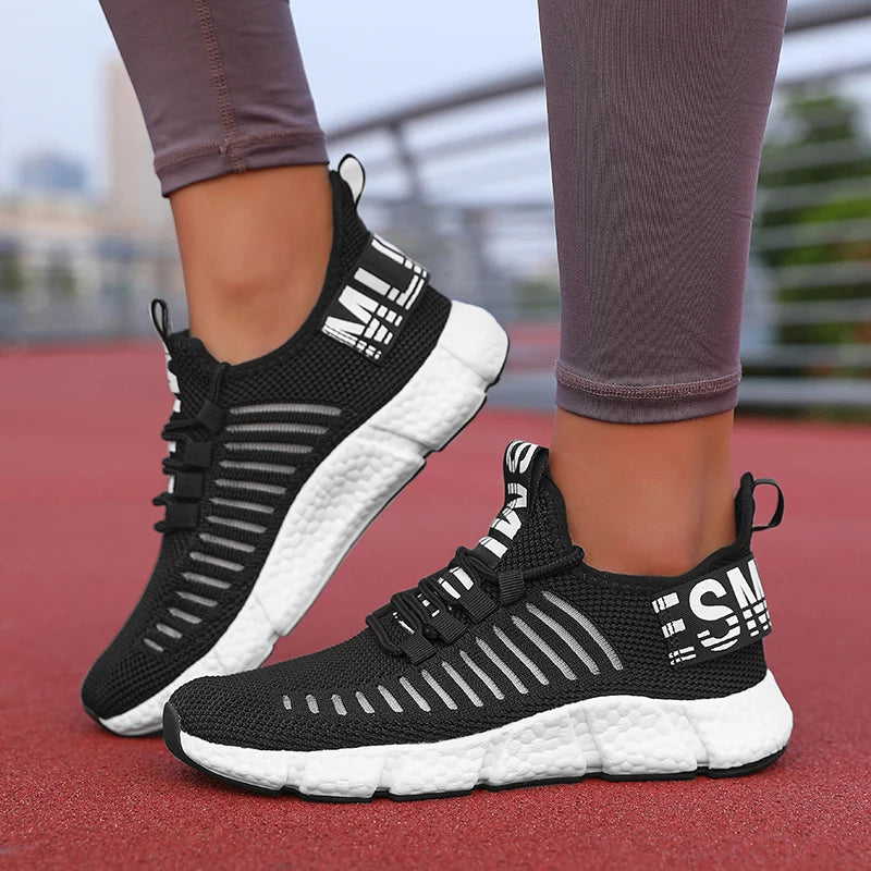 Tênis para mulheres sapatos de corrida respirável casual marca luxo sapatos esportivos moda luz basquete tenis plataforma sapatos