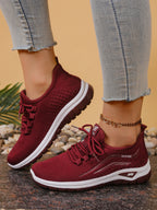 Sapatos femininos, solas macias, pés não cansados, tênis de verão, sapatos plataforma, tecelagem voadora, tênis femininos respiráveis