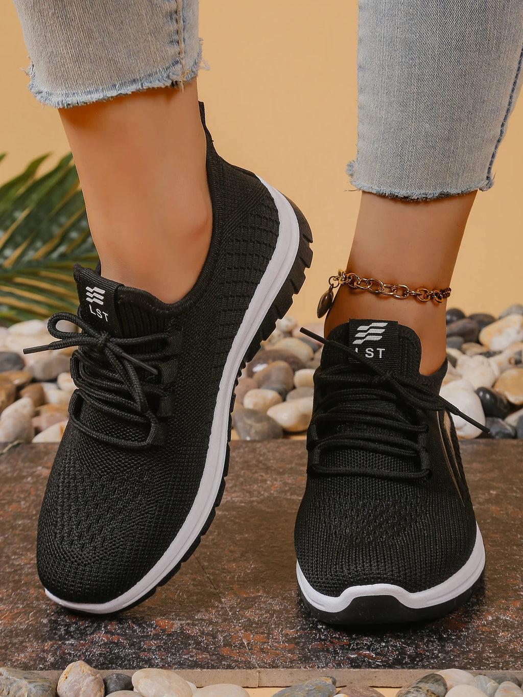 Sapatos femininos, solas macias, pés não cansados, tênis de verão, sapatos plataforma, tecelagem voadora, tênis femininos respiráveis