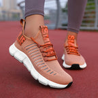 Tênis para mulheres sapatos de corrida respirável casual marca luxo sapatos esportivos moda luz basquete tenis plataforma sapatos