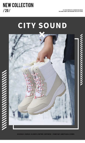 Ankel botas para mulheres inverno ao ar livre botas de neve quentes plataforma grossa impermeável antiderrapante sapatos quentes mulher botas plus size casual