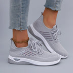 Verão feminino malha respirável sapatos planos sapatos femininos tênis casuais, liberação frete grátis