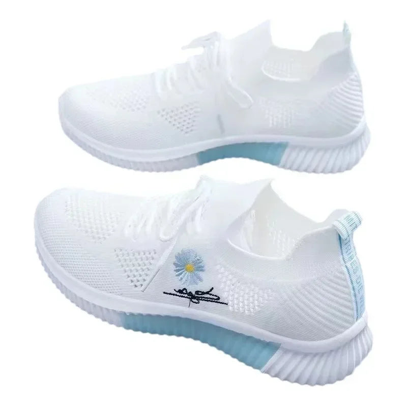 Tenis feminino verão feminino tênis 2025 venda quente grande malha de ar versátil oco respirável ginásio sapatos esportivos sapatos casuais