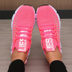 Sapatos esportivos de plataforma feminina com design moderno e respirável sapatos confortáveis ao ar livre caminhadas sapatos casuais