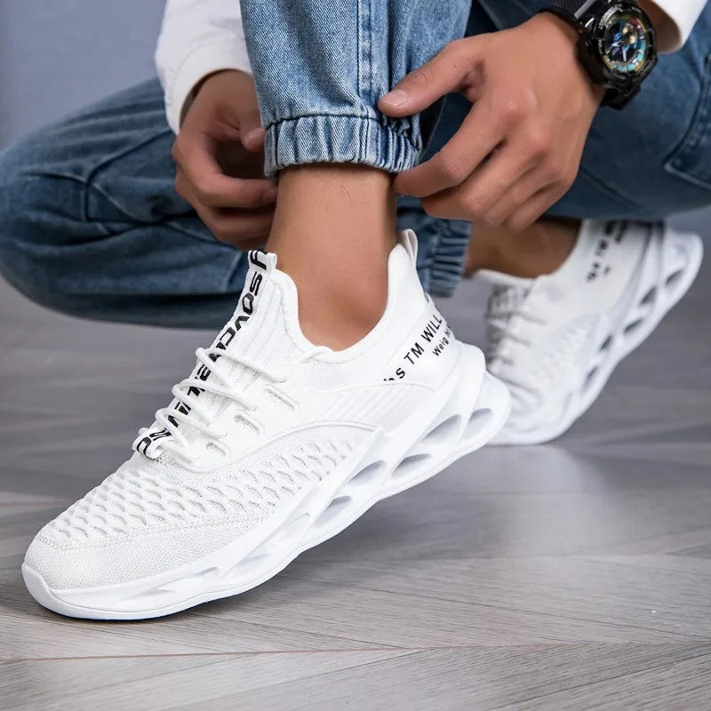 Yrzl mulheres sapatos esportivos tênis de corrida respirável confortável formadores sapatos de alta qualidade dos homens tênis leves para mulher