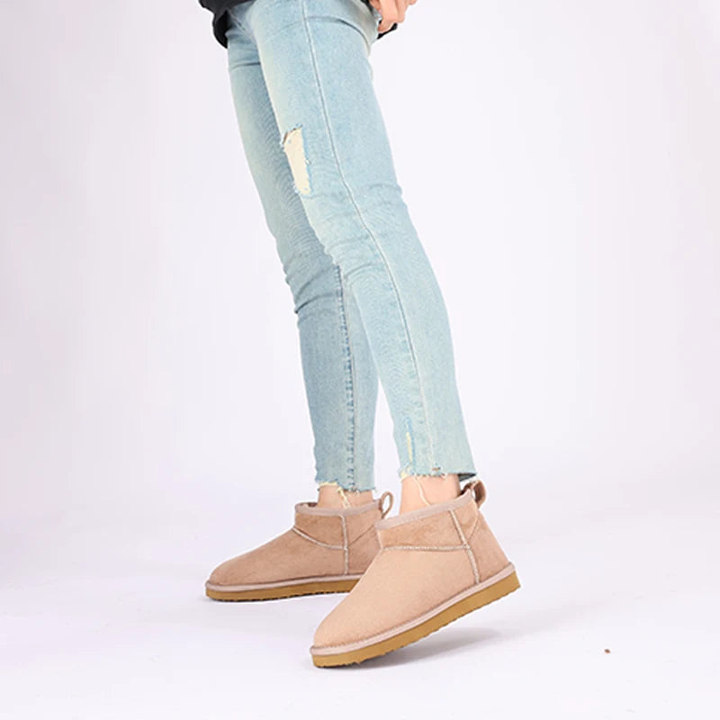 Evshine botas de neve clássicas femininas botas de tornozelo curto inverno super quente macio sapatos femininos moda aconchegante bota de neve ao ar livre para mulher