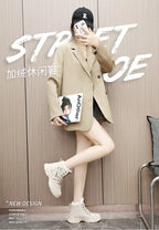 Botas femininas 2024 moda inverno à prova dwaterproof água altura aumentada botas de neve quente mais alta superior algodão sapatos plataforma esportes tornozelo botas