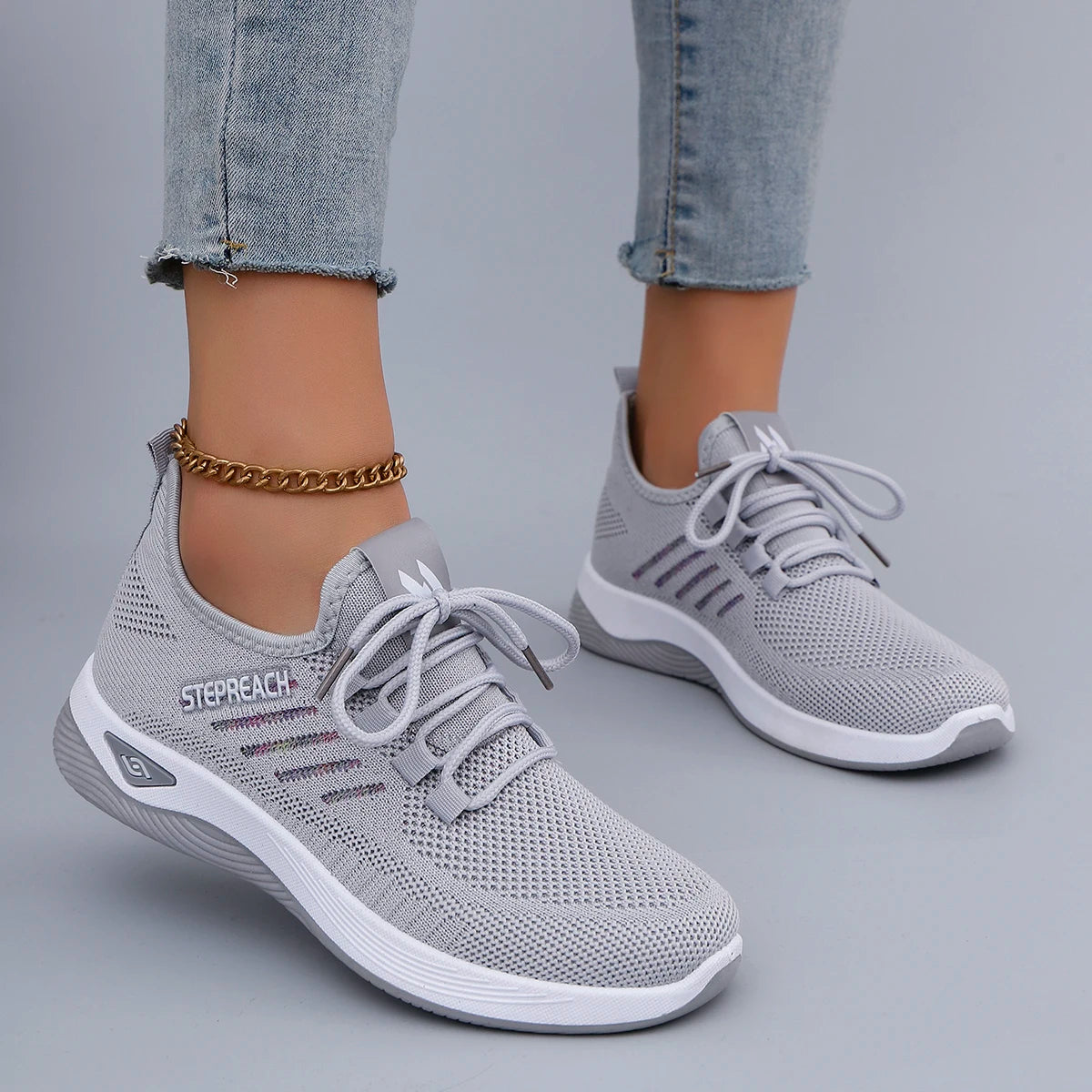 Verão feminino malha respirável sapatos planos sapatos femininos tênis casuais, liberação frete grátis