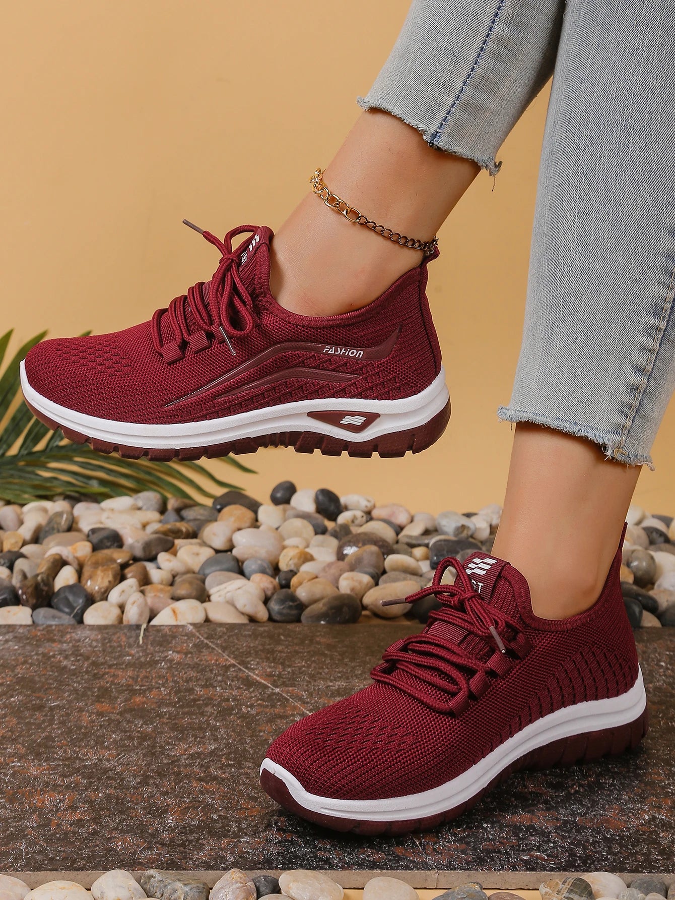 Sapatos femininos, solas macias, pés não cansados, tênis de verão, sapatos plataforma, tecelagem voadora, tênis femininos respiráveis