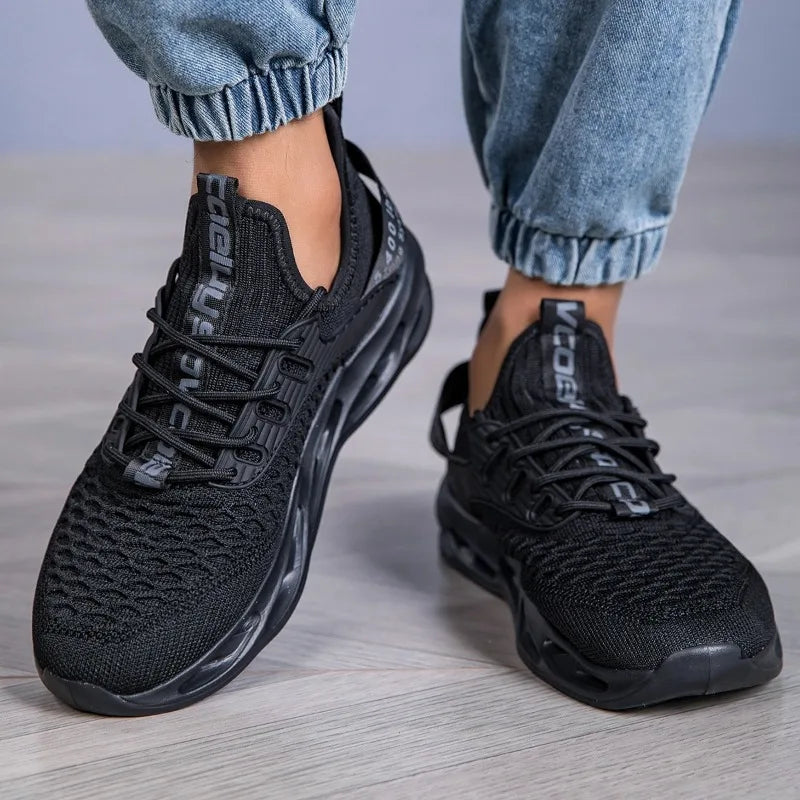 Yrzl mulheres sapatos esportivos tênis de corrida respirável confortável formadores sapatos de alta qualidade dos homens tênis leves para mulher