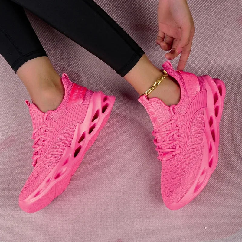 Yrzl mulheres sapatos esportivos tênis de corrida respirável confortável formadores sapatos de alta qualidade dos homens tênis leves para mulher