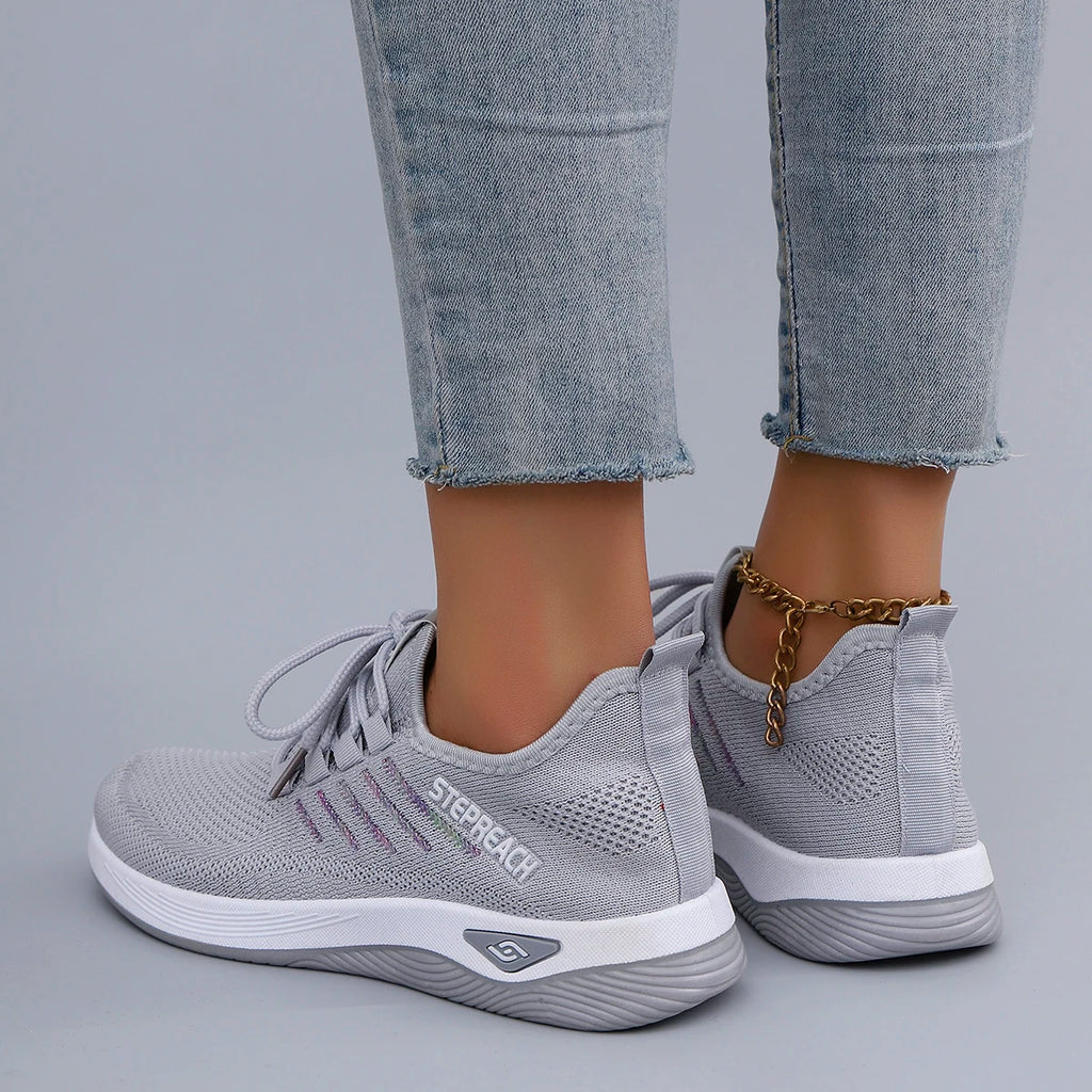 Verão feminino malha respirável sapatos planos sapatos femininos tênis casuais, liberação frete grátis