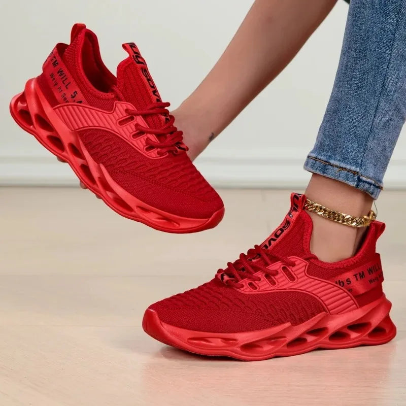 Yrzl mulheres sapatos esportivos tênis de corrida respirável confortável formadores sapatos de alta qualidade dos homens tênis leves para mulher