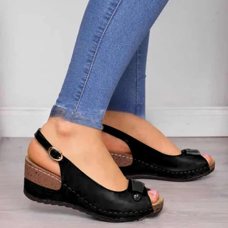 Sandálias de plataforma grossa cunhas chinelo verão 2025 sapatos para mulheres sapatos de dedo aberto sandálias femininas sapatos de plataforma