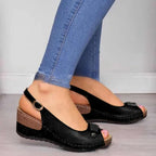 Sandálias de plataforma grossa cunhas chinelo verão 2025 sapatos para mulheres sapatos de dedo aberto sandálias femininas sapatos de plataforma