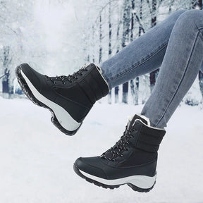Ankel botas para mulheres inverno ao ar livre botas de neve quentes plataforma grossa impermeável antiderrapante sapatos quentes mulher botas plus size casual
