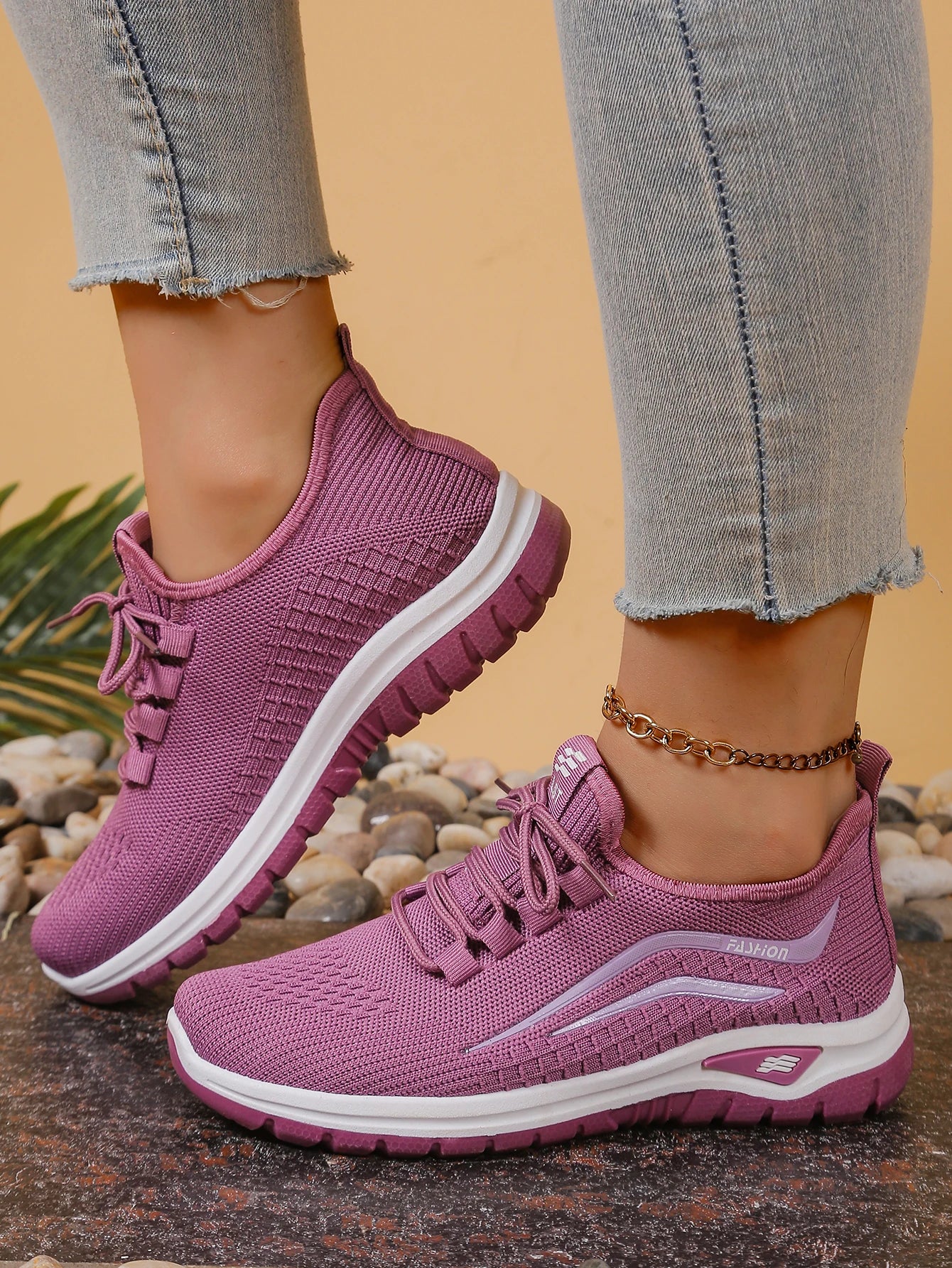 Sapatos femininos, solas macias, pés não cansados, tênis de verão, sapatos plataforma, tecelagem voadora, tênis femininos respiráveis