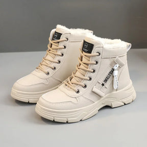 Botas femininas 2024 moda inverno à prova dwaterproof água altura aumentada botas de neve quente mais alta superior algodão sapatos plataforma esportes tornozelo botas
