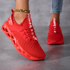 Tênis Femininos Novos, Respiráveis, com Amortecimento, Elásticos e Estilosos